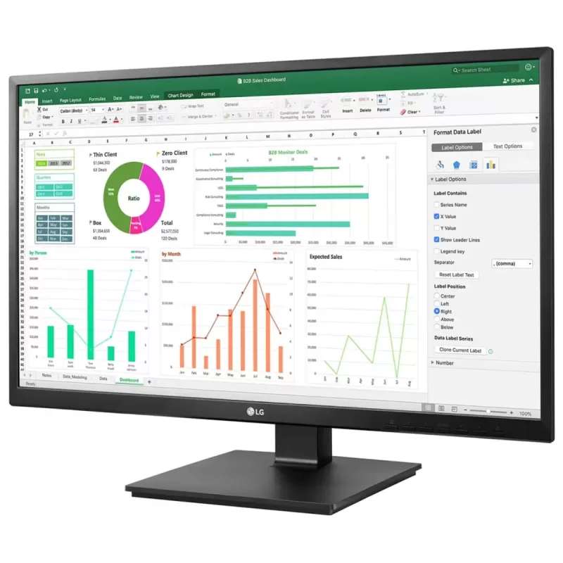 Computer Monitor LG 27BN550Y-B 27" IPS FHD 75Hz 5ms 27BN550Y-B Color:black - parallel importer