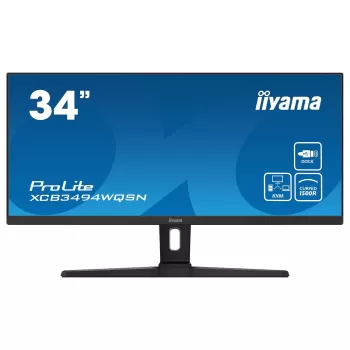 Gaming Monitor IIYAMA XCB3494WQSN-B1 34" ProLite UWQHD VA with USB-C XCB3494WQSN-B1 Curved 120Hz 2K, QHD Color:black