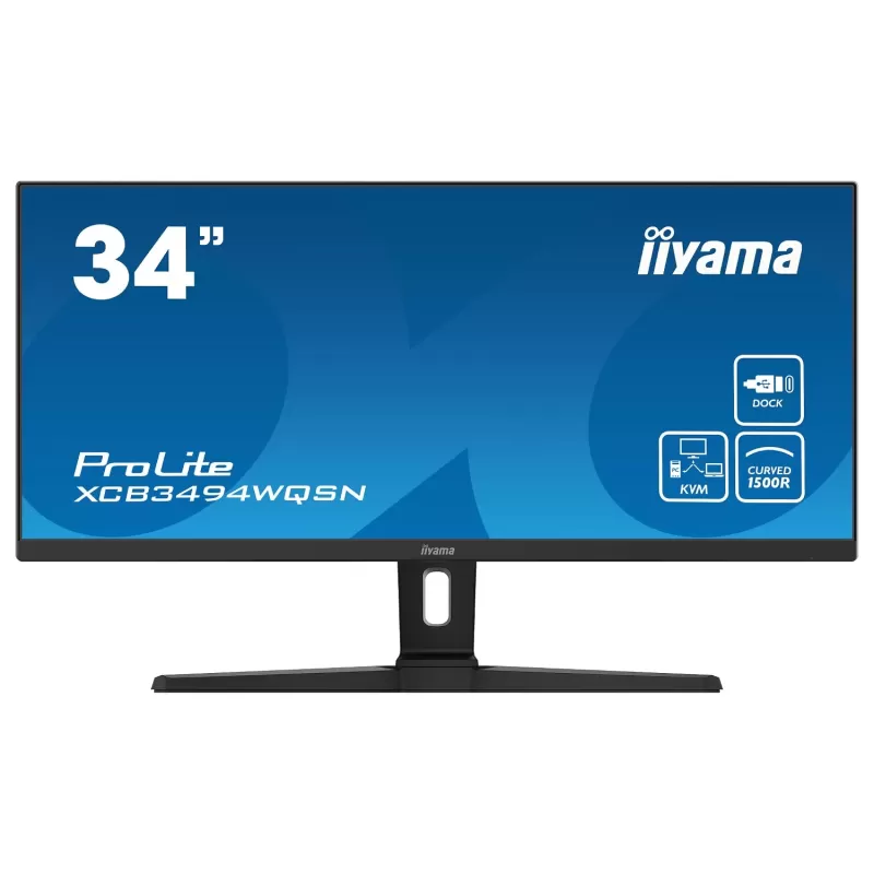Gaming Monitor IIYAMA XCB3494WQSN-B1 34" ProLite UWQHD VA with USB-C XCB3494WQSN-B1 Curved 120Hz 2K, QHD Color:black