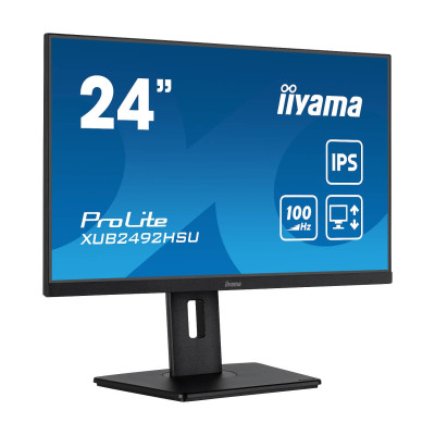 Computer Monitor IIYAMA ProLite XUB2492HSU-B6 23.8" 100Hz FHD IPS Color:black Computer Monitor IIYAMA ProLite XUB2492HSU-B6 23.8" 100Hz FHD IPS Color:black