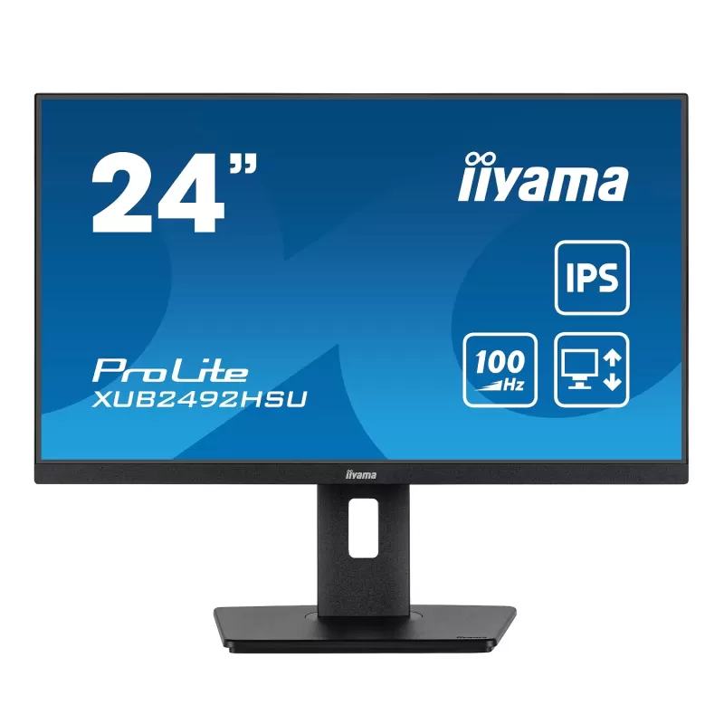 Computer Monitor IIYAMA ProLite XUB2492HSU-B6 XUB2492HSU-B6 23.8" 100Hz FHD IPS Color:black