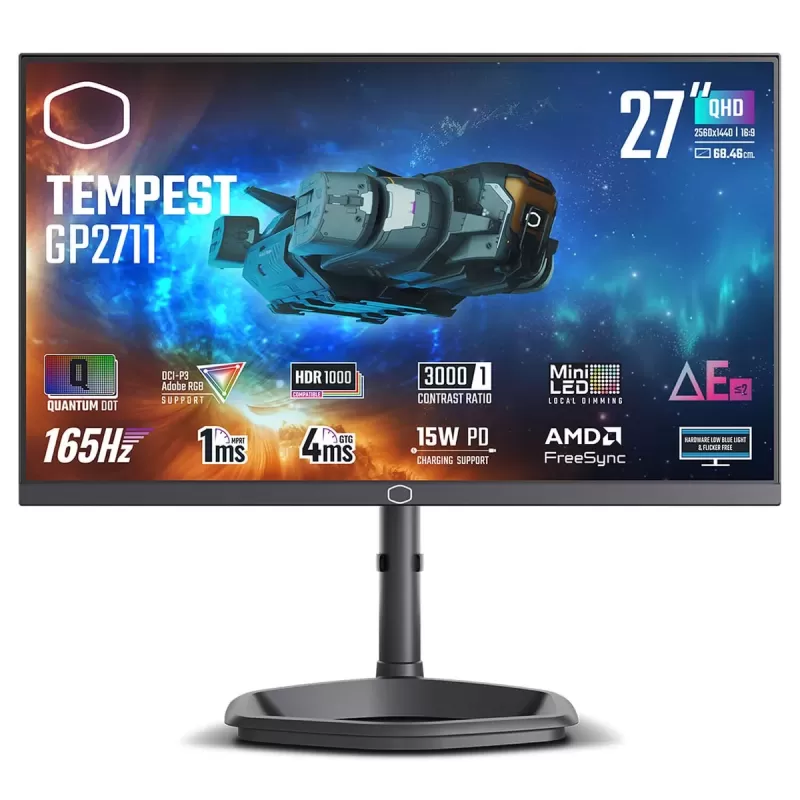 Computer Monitor Cooler Master CMI-GP2711 27" Tempest GP2711 VA QHD 165Hz 4ms CMI-GP2711 Computer Monitor Cooler Master CMI-GP2711 27" Tempest GP2711 VA QHD 165Hz 4ms CMI-GP2711