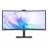 מסך מחשב קעור Samsung 34" ViewFinity S6 VA UWQHD 100Hz 5ms 1000R S34C652VAU קעור צבע שחור
