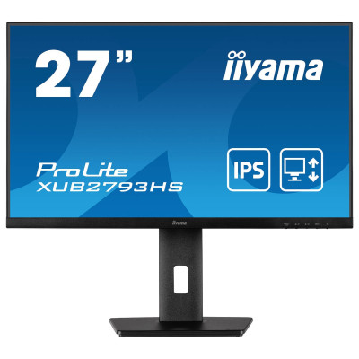 Computer Monitor IIYAMA XUB2793HS-B7 27" ProLite IPS FHD 100Hz 1ms Color:black Computer Monitor IIYAMA XUB2793HS-B7 27" ProLite IPS FHD 100Hz 1ms Color:black