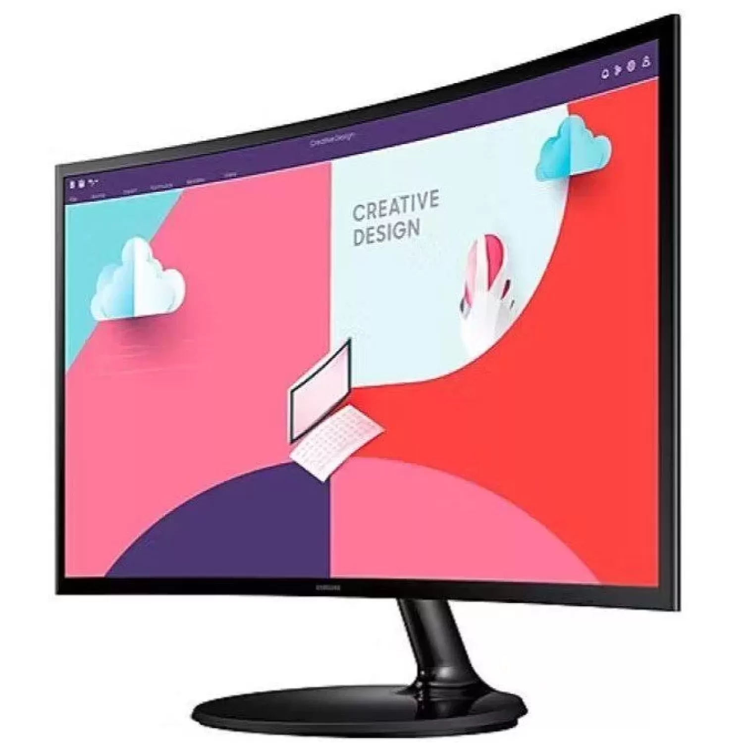 Монитор для ПК Samsung S24C360EAM изогнутый 24" FHD VA Цвет:чёрный - официальный импортер
