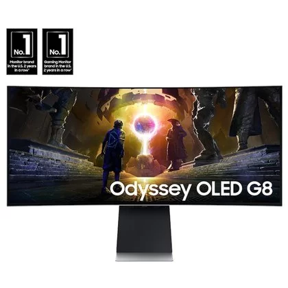 מסך מחשב גיימינג Samsung Odyssey G8 S34DG852SM 32" 175Hz UWQHD OLED צבע שחור, - יבואן רשמי