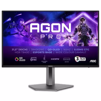 Gaming computer monitor AOC AGON Pro AG326UD 31.5" 165Hz 4K, UHD OLED Color:black - parallel importer