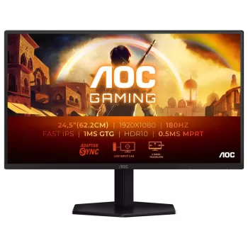 מסך מחשב לגיימינג AOC 25G42E 24.5" 180Hz FHD IPS צבע שחור - יבואן מקביל