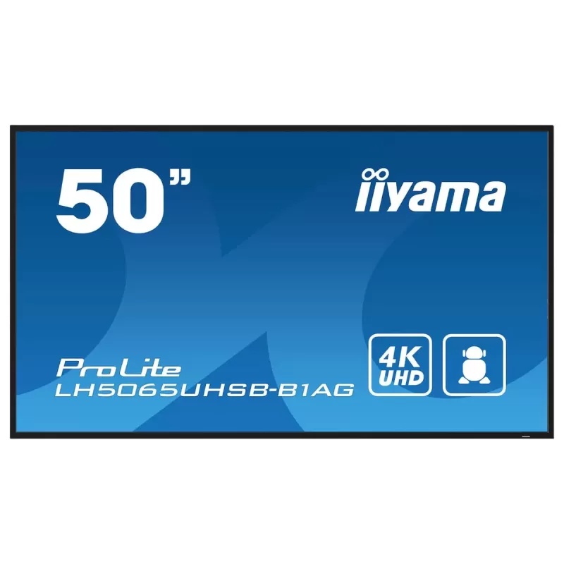 Computer Monitor IIYAMA ProLite Android 24 7 LH5065UHSB-B1AG 50" 4K, UHD VA