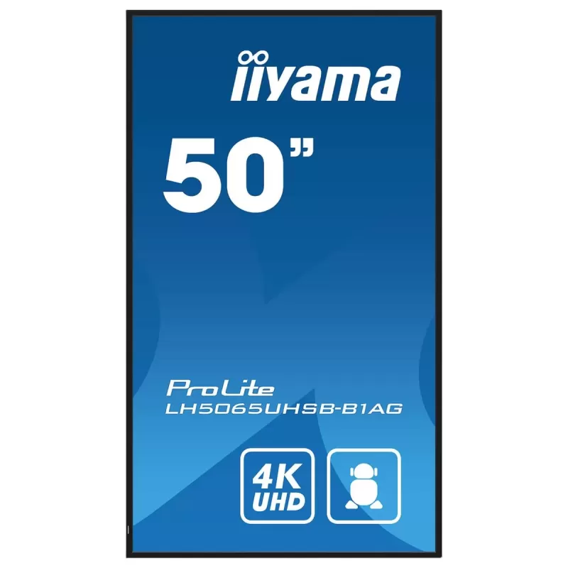 Computer Monitor IIYAMA ProLite Android 24 7 LH5065UHSB-B1AG 50" 4K, UHD VA
