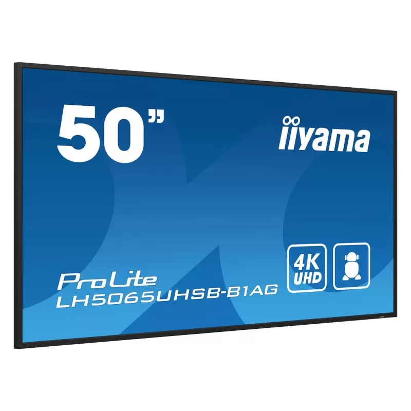 Computer Monitor IIYAMA ProLite Android 24 7 LH5065UHSB-B1AG 50" 4K, UHD VA