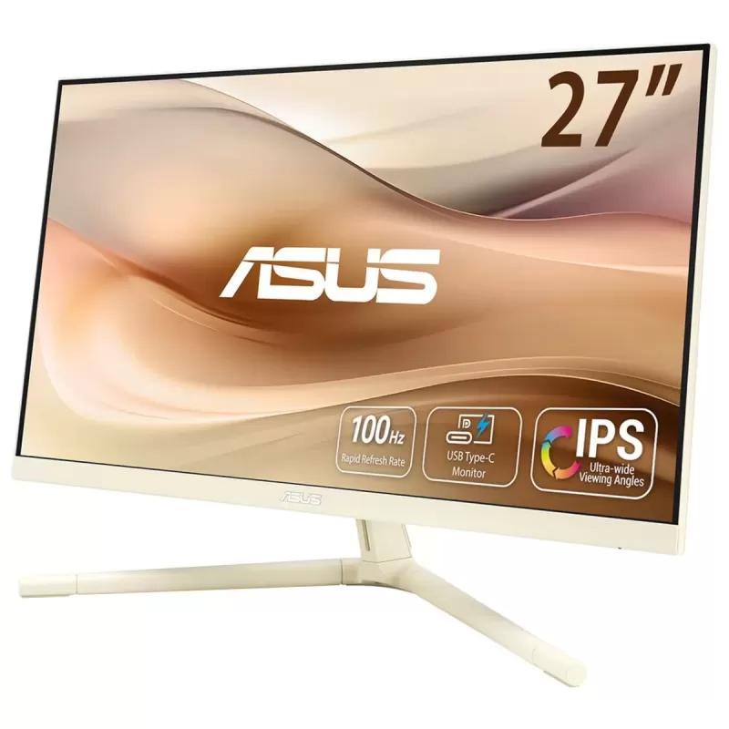 מסך מחשב Asus 27 Monitor VU279CFE Eye Care בז' 90LM09IM-B01K70 27" IPS