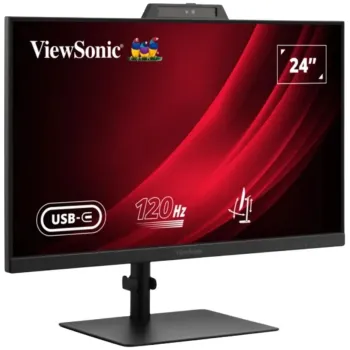 Computer Monitor ViewSonic VG2441V 24" FHD IPS 120Hz USB-C Webcam VG2441V 23.8" Color:black