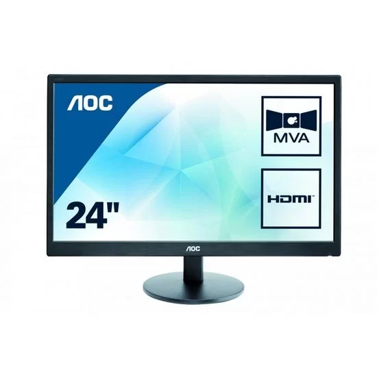 מסך מחשב AOC M2470SWH 23.6" FHD MVA צבע שחור - יבואן רשמי