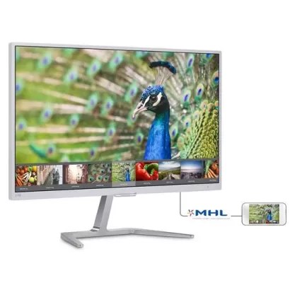 מסך מחשב Philips 276E7QDSW 27" FHD PLS צבע לבן - יבואן רשמי