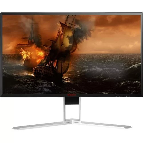 מסך גיימינג AOC AG241QG 23.8" 165Hz 2K, QHD TN צבע שחור, אדום - יבואן רשמי