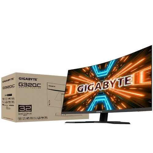 Игровой Монитор Gigabyte Aorus G32QC G32QC изогнутый 31.5" 165Hz QHD FreeSync Цвет:чёрный - официальный импортер