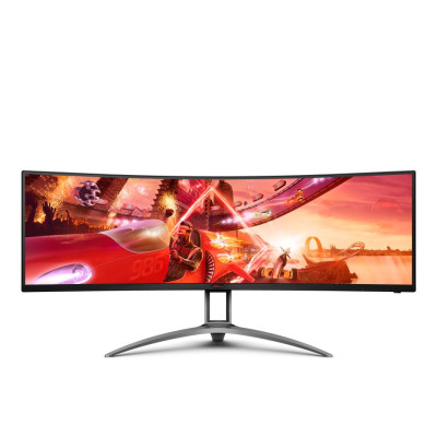 Gaming Monitor AOC AGON AG493UCX Curved 49" 120Hz Dual, QHD VA Color:black - official importer Gaming Monitor AOC AGON AG493UCX Curved 49" 120Hz Dual, QHD VA Color:black - official importer
