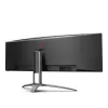 מסך גיימינג AOC AGON AG493UCX קעור 49" 120Hz Dual QHD VA צבע שחור - יבואן רשמי