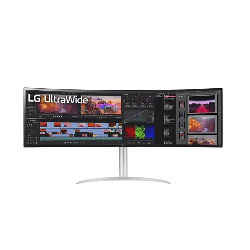 Professional Computer Monitor LG 49WQ95C-W Curved 49" 144Hz DQHD NANO - official importer