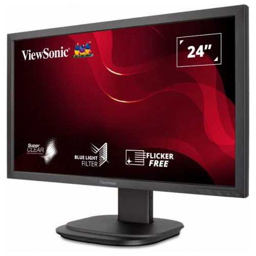 מסך מחשב ViewSonic 24" VA LCD FHD 75Hz 5ms 23.6" 75Hz FHD VA צבע שחור