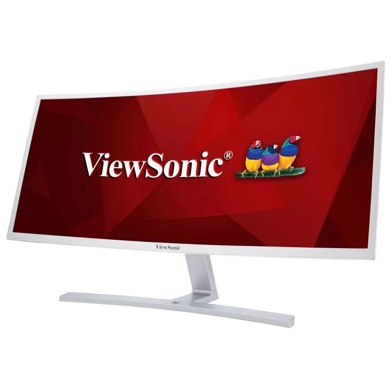 מסך מחשב ViewSonic VX3515-C-HD 35" Wide FHD 76Hz VA VX3515-C-HD קעור 2.5K, QHD צבע לבן