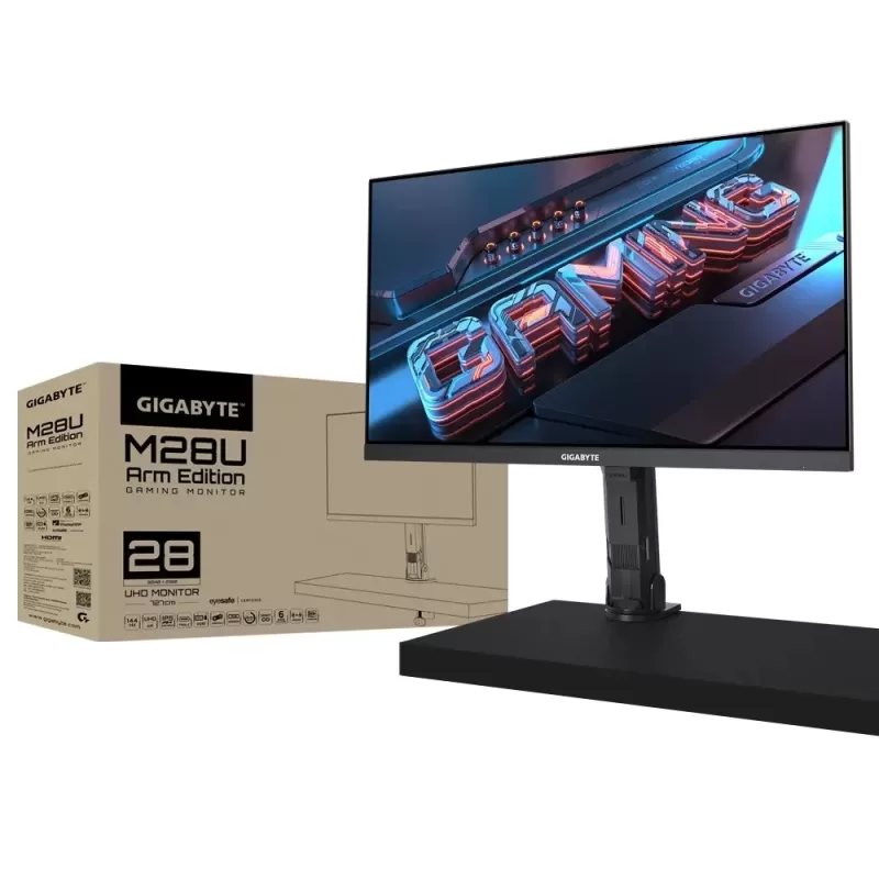 Gaming Monitor Gigabyte M28UAE M28U Arm Edition M28UAE 28" 144Hz 4K, UHD IPS Color:black - official importer