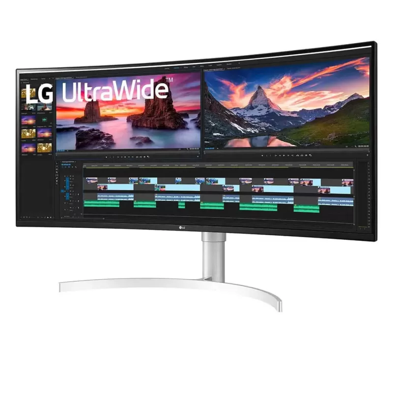 Gaming Monitor LG 38WN95CP-W 38" IPS QHD 144Hz 1ms 2300R 38WN95CP-W Curved 4K, UHD Color:silver - parallel importer