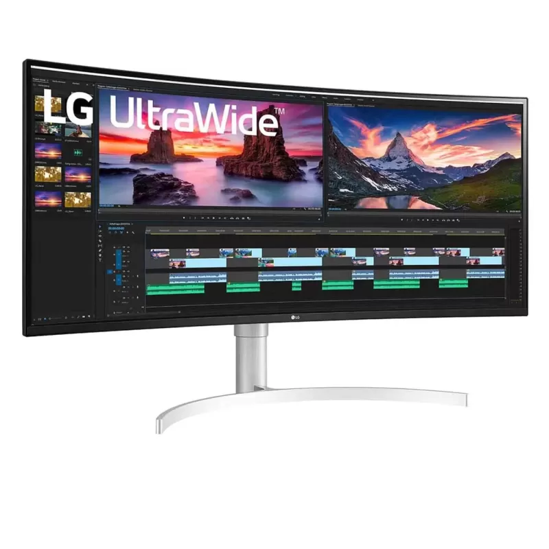 Gaming Monitor LG 38WN95CP-W 38" IPS QHD 144Hz 1ms 2300R 38WN95CP-W Curved 4K, UHD Color:silver - parallel importer