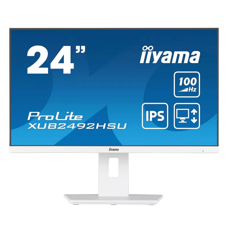Computer Monitor IIYAMA ProLite XUB2492HSU-W6 XUB2492HSU-W6 23.8" 100Hz FHD IPS Color:white