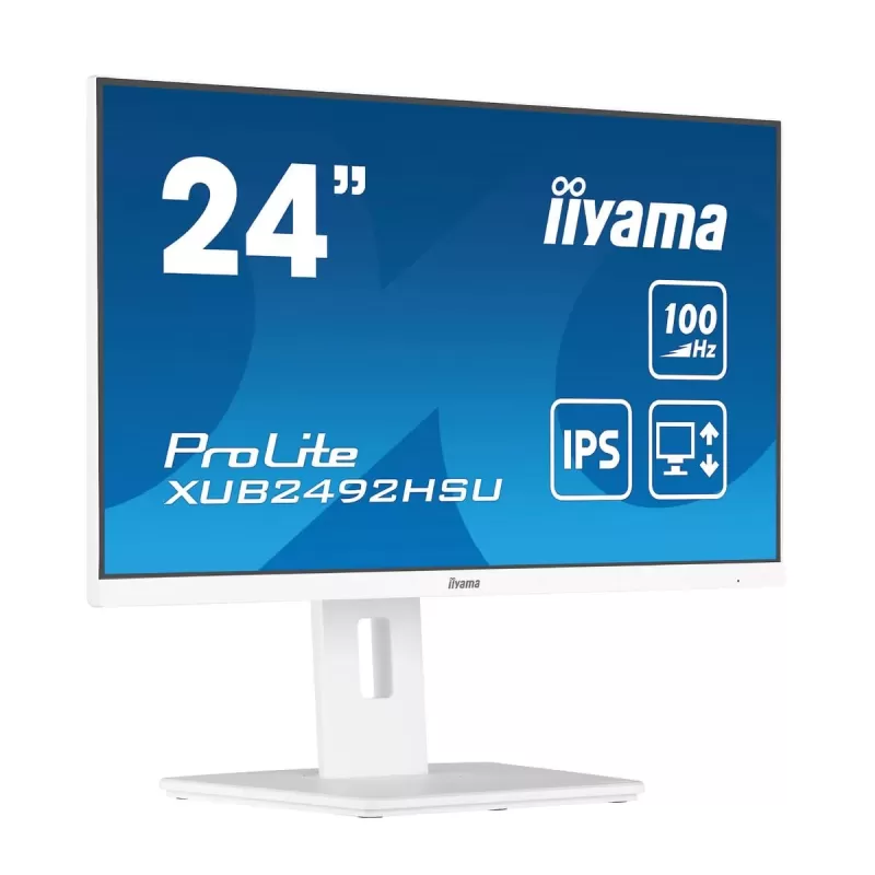 Computer Monitor IIYAMA ProLite XUB2492HSU-W6 XUB2492HSU-W6 23.8" 100Hz FHD IPS Color:white
