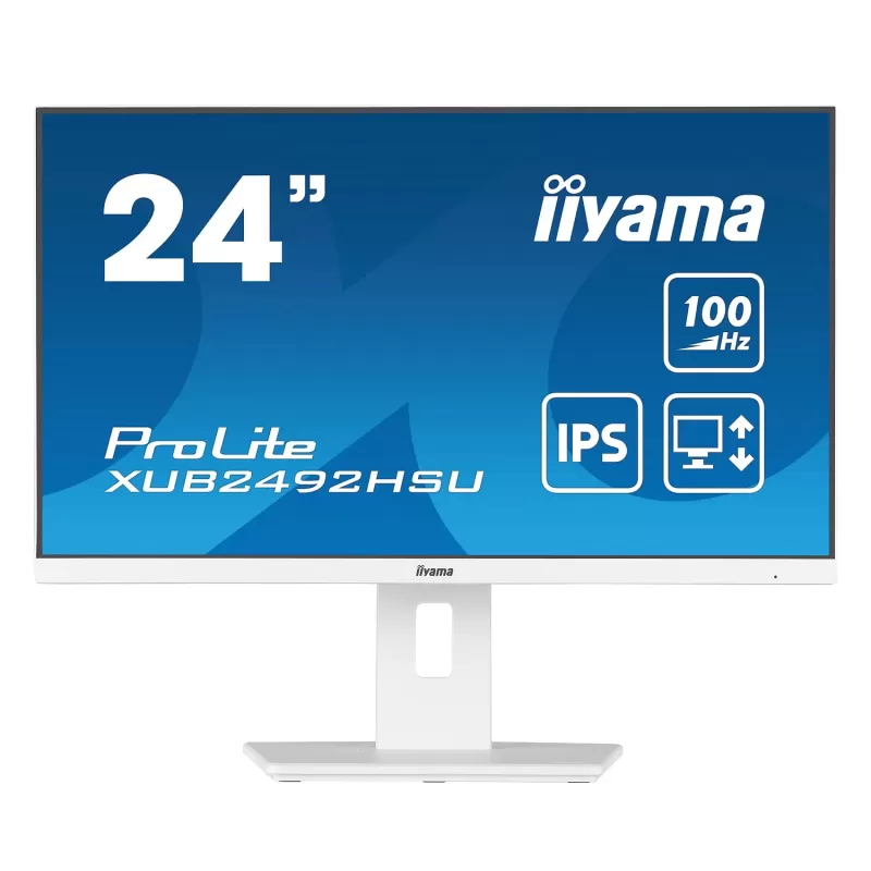 Computer Monitor IIYAMA ProLite XUB2492HSU-W6 XUB2492HSU-W6 23.8" 100Hz FHD IPS Color:white