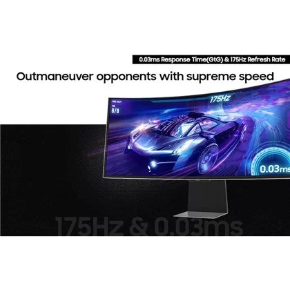 מסך מחשב גיימינג Samsung Odyssey G8 S34DG852SM 32" 175Hz UWQHD OLED צבע שחור, - יבואן מקביל