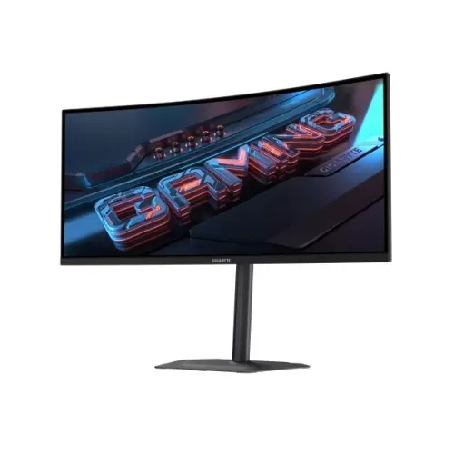 Изогнутый монитор для игр Gigabyte GS34WQCA 34" 120Hz UWQHD VA Цвет:чёрный