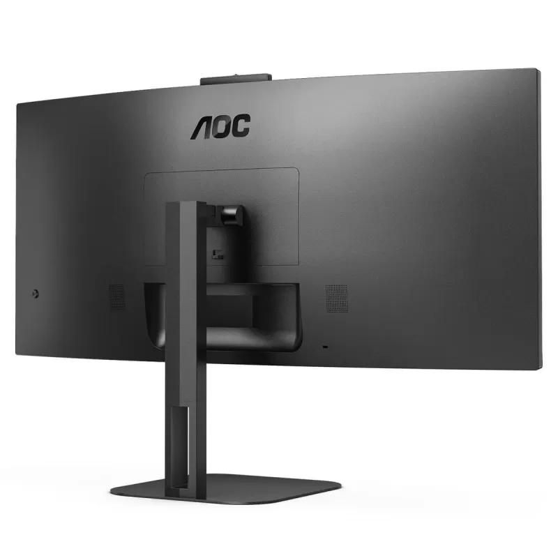 מסך מחשב קעור עם מצלמת רשת AOC CU34V5CW-BK 34" 100Hz UWQHD VA צבע שחור - יבואן מקביל