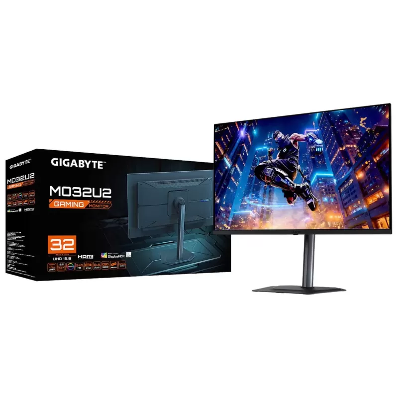 Computer Monitor Gigabyte MO32U2 31.5" 4K, UHD OLED Color:black Computer Monitor Gigabyte MO32U2 31.5" 4K, UHD OLED Color:black