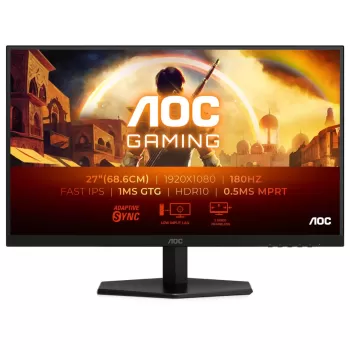 מסך מחשב AOC Fast 27G42E 27" 180Hz FHD IPS צבע שחור - יבואן מקביל