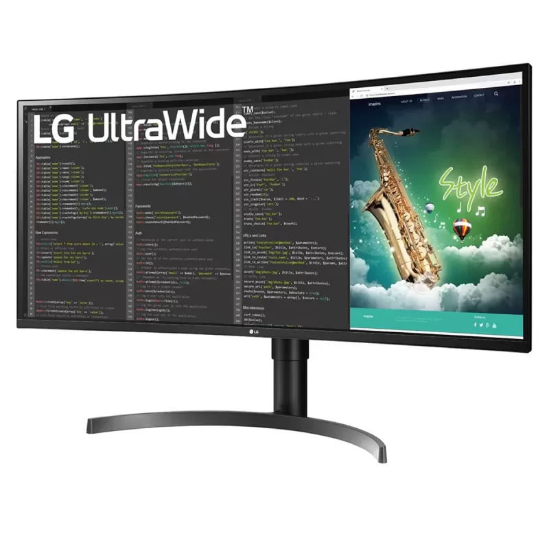 Монитор для ПК LG UltraWide 1800R 35WN75CP-B 35" 100Hz QHD VA Цвет:чёрный - параллельный импортер
