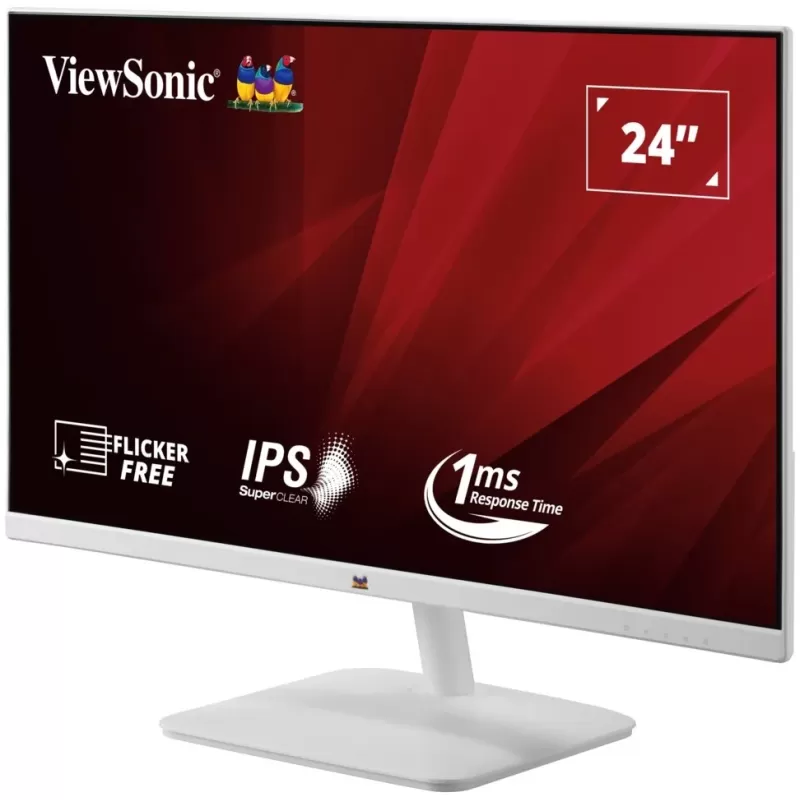 מסך מחשב ViewSonic VA2432-H-W 23.8" IPS צבע לבן