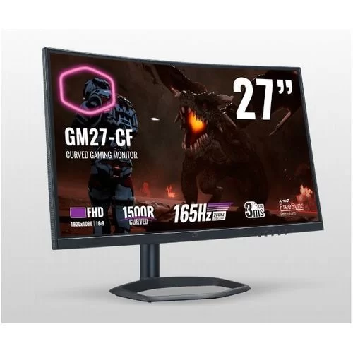 Gaming Monitor Cooler Master GM27-CF Curved 27" 165Hz FHD Free Color:black