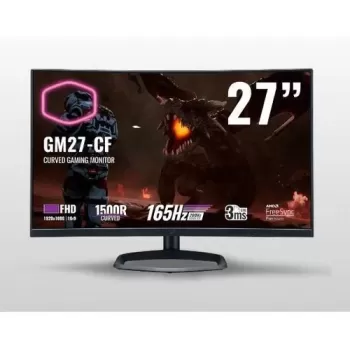 מסך גיימינג Cooler Master GM27-CF קעור 27" 165Hz FHD Free צבע שחור מסך גיימינג Cooler Master GM27-CF קעור 27" 165Hz FHD Free צבע שחור
