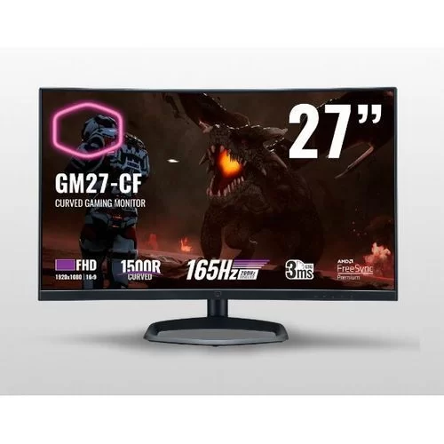 Gaming Monitor Cooler Master GM27-CF Curved 27" 165Hz FHD Free Color:black