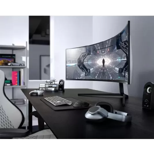 מסך גיימינג Samsung Odyssey G9 C49G95TSSM קעור 49" 240Hz Dual QHD VA צבע שחור - יבואן רשמי