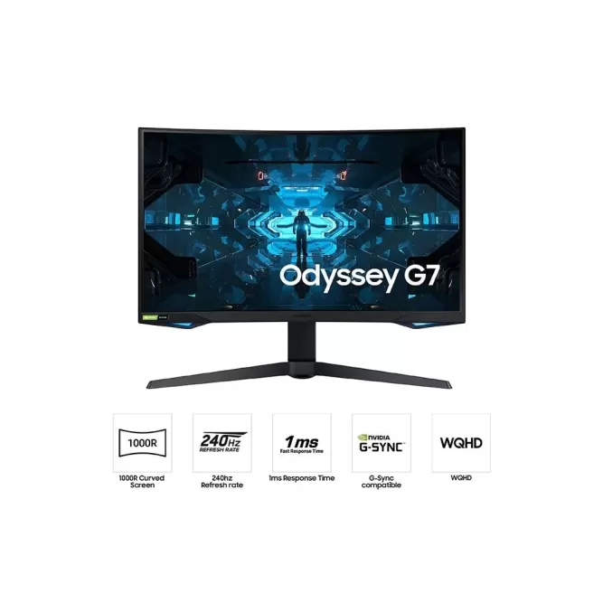 Игровой Монитор Samsung Odyssey G7 C32G75TQSR изогнутый 32" 240Hz WQHD, 2K VA - параллельный импортер