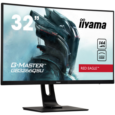 Gaming Monitor IIYAMA G-MASTER GB3266QSU-B1 31.5" 144Hz 2K, QHD VA Color:black Gaming Monitor IIYAMA G-MASTER GB3266QSU-B1 31.5" 144Hz 2K, QHD VA Color:black