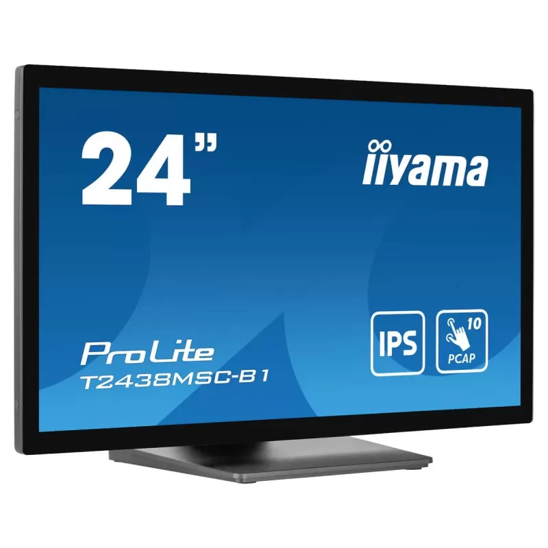 Computer Monitor IIYAMA ProLite T2438MSC-B1 T2438MSC-B1 23.8" 60Hz FHD IPS Color:black