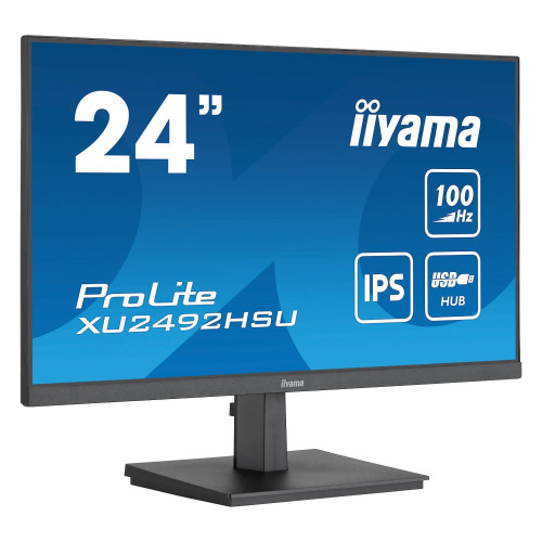 מסך גיימינג IIYAMA ProLite XU2492HSU-B6 23.8" 100Hz FHD IPS צבע שחור