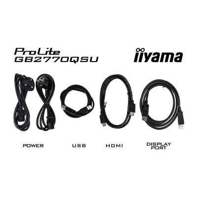 Computer Monitor IIYAMA GB2770QSU-B6 27" G-Master IPS WQHD 180Hz 0.2ms 2K, QHD Computer Monitor IIYAMA GB2770QSU-B6 27" G-Master IPS WQHD 180Hz 0.2ms 2K, QHD