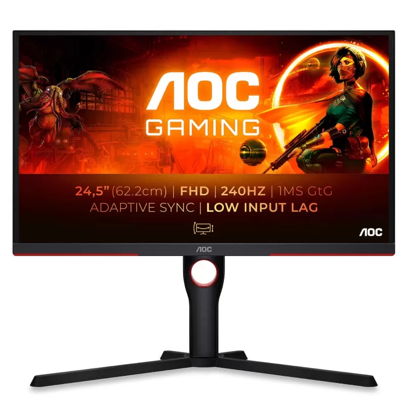Gaming Monitor AOC 25G3ZM-BK 24.5" 25G3ZM VA FHD 240Hz 0.5ms 25G3ZM-BK Color:black