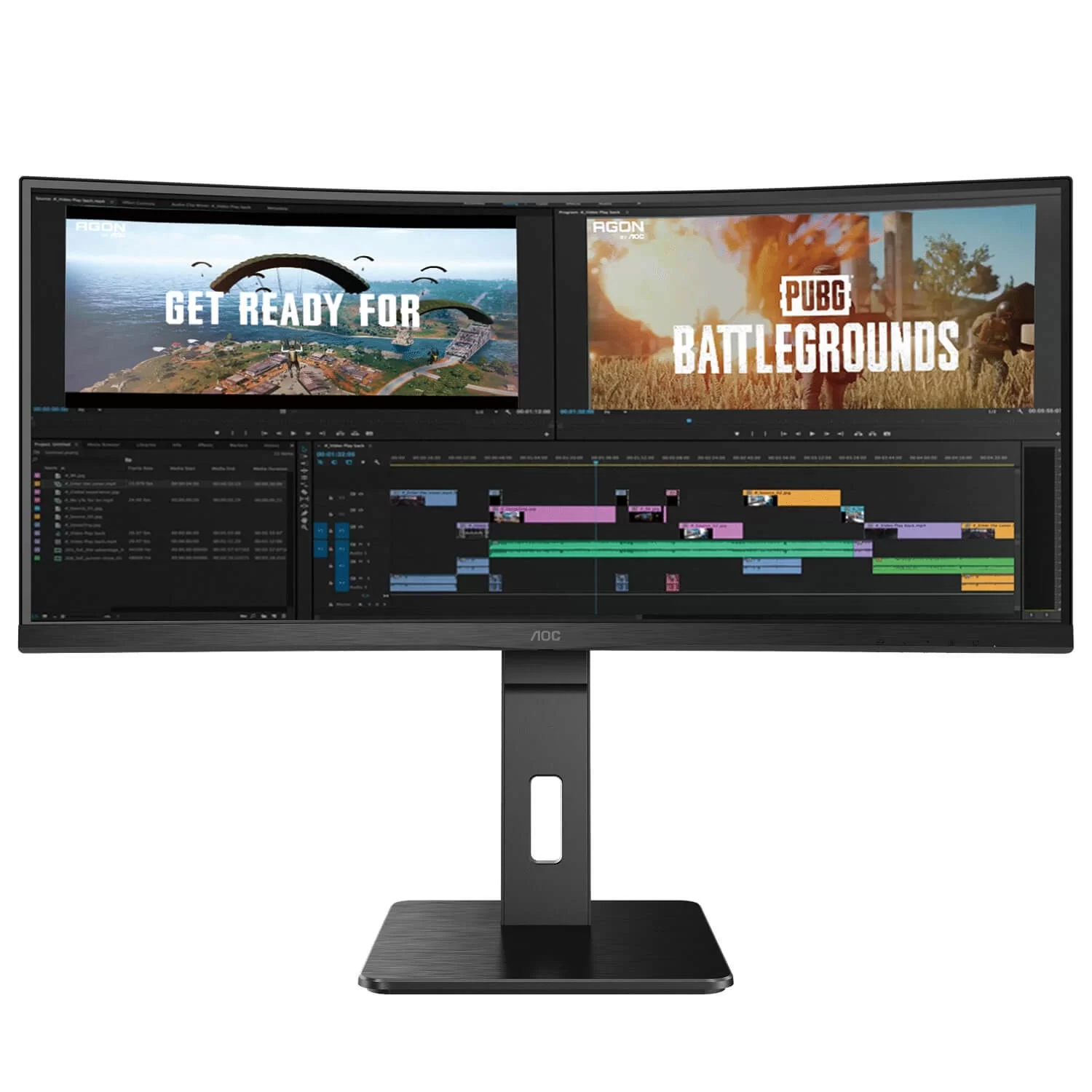 Gaming Monitor AOC CU34P2A 34" VA WQHD 100Hz 1ms 1500R CU34P2A 2K+, QHD